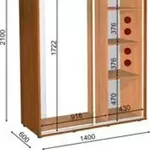 шкаф купе 140 60 210