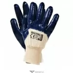 Перчатки САПФИР,  нитриловое покрытие,  вязаный манжет,  RNITNS,  цвет: си