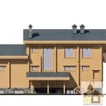 Купити зруб котеджу з рубаною стіною під ключ