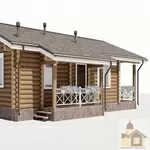 Зруб з рубленої колоди під ключ