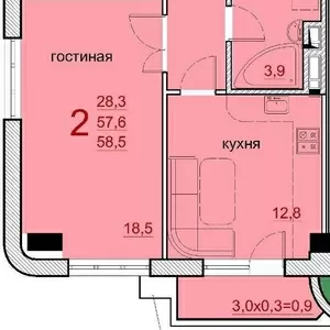 Двухкомнатная квартира Александровский проспект/ Центр