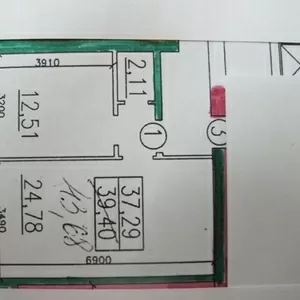 Продам 1у ком. квартиру новострой Днепропетровская дорога. 