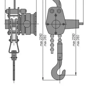 Механизм тяговый монтажный г/п 0, 5 тонн (МТМ-0, 5) 1, 5 тонн (МТМ-1, 5)