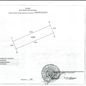 Продам участок у моря 20 соток 