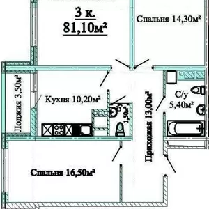 Продажа 3-х комн квартиры  Люстдорфская дорога