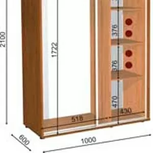шкаф купе 100 60 210 