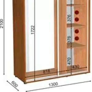 шкаф купе 130 60 210