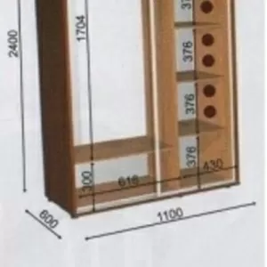 шкаф купе 110 60 240 