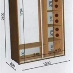 шкаф купе 130 60 240