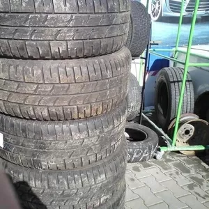 Продам комплект шин б/у лето R19 255/55  Pirelli