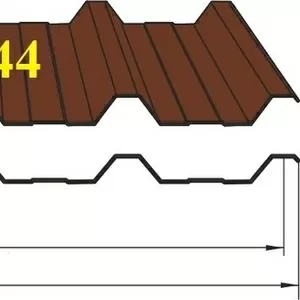 Профнастил кровельно стеновой НС44