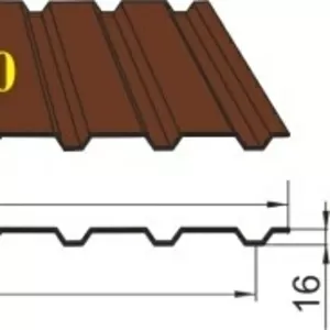 Профнастил кровельно-стеновой НС20