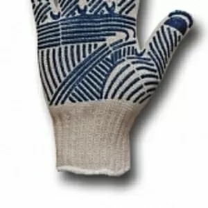 Перчатки трикотажные с ПВХ,  ШТУРВАЛ,  7кл,  85г,  р.10