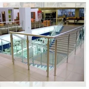 Алюминиевые перила и комплектующие,  лестничные ограждения. 