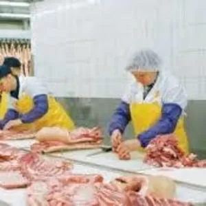Работники на мясокомбинат в Польше