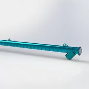 Винтовой конвейер (шнек)  ВК-40 диаметр 219 мм,  длина 4000 мм