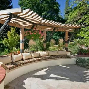 Пергола деревянная угловая