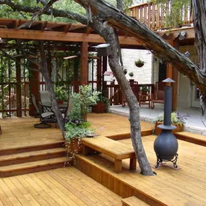 Пергола деревянная к дому 