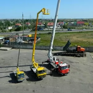 Услуги аренда автовышек в Одессе высота подъёма 20 метров.