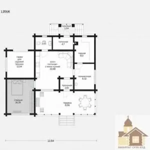 Купити зруб будинку під ключ від виробника Закарпат Зруб-Буд — ціна від 180 $/м²