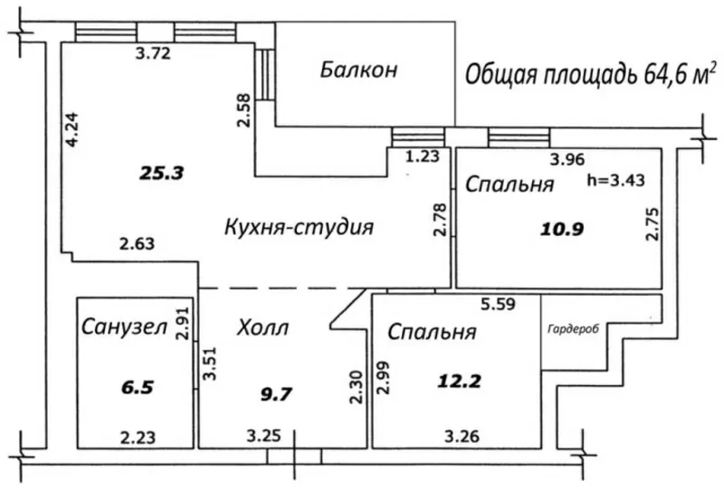 Продам 2-х ком. квартиру в ЖК «Капитан»,  ул.Базарная. 7