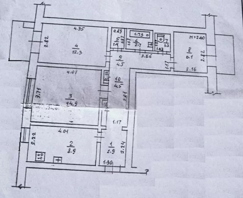 Продам 3-х комн. квартиру в переулке Светлый. 5