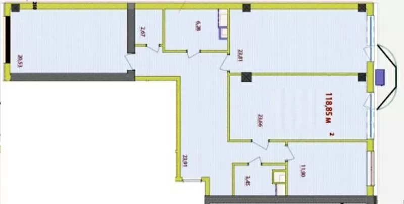 3 комнатная квартира Гагаринское плато / Аркадия