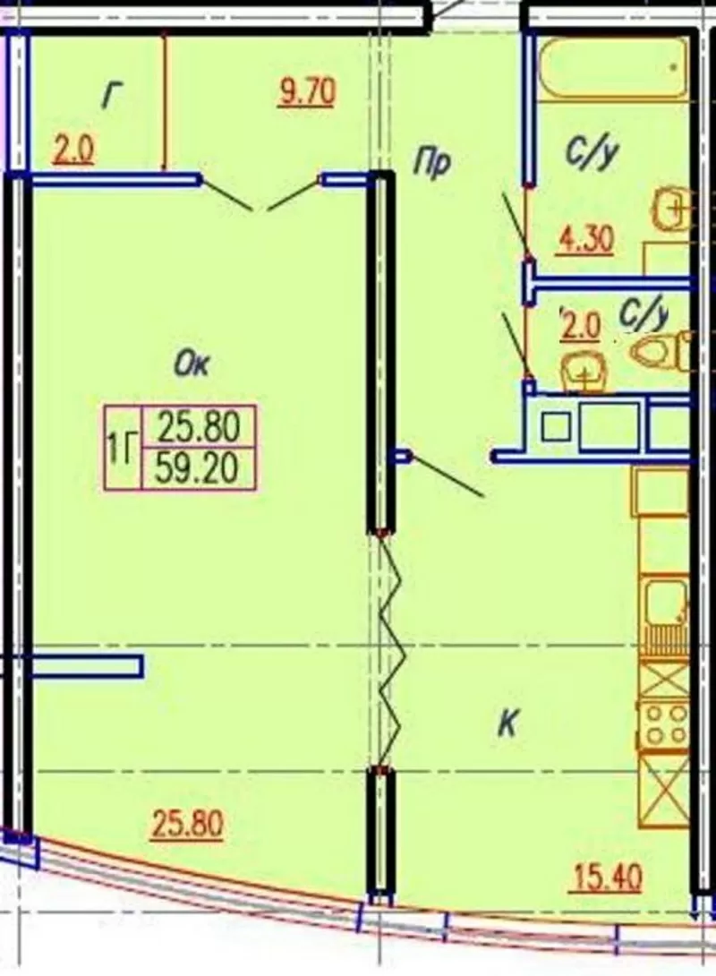 Продам 1 комнатную  квартиру,  Аркадия ,  новостройка