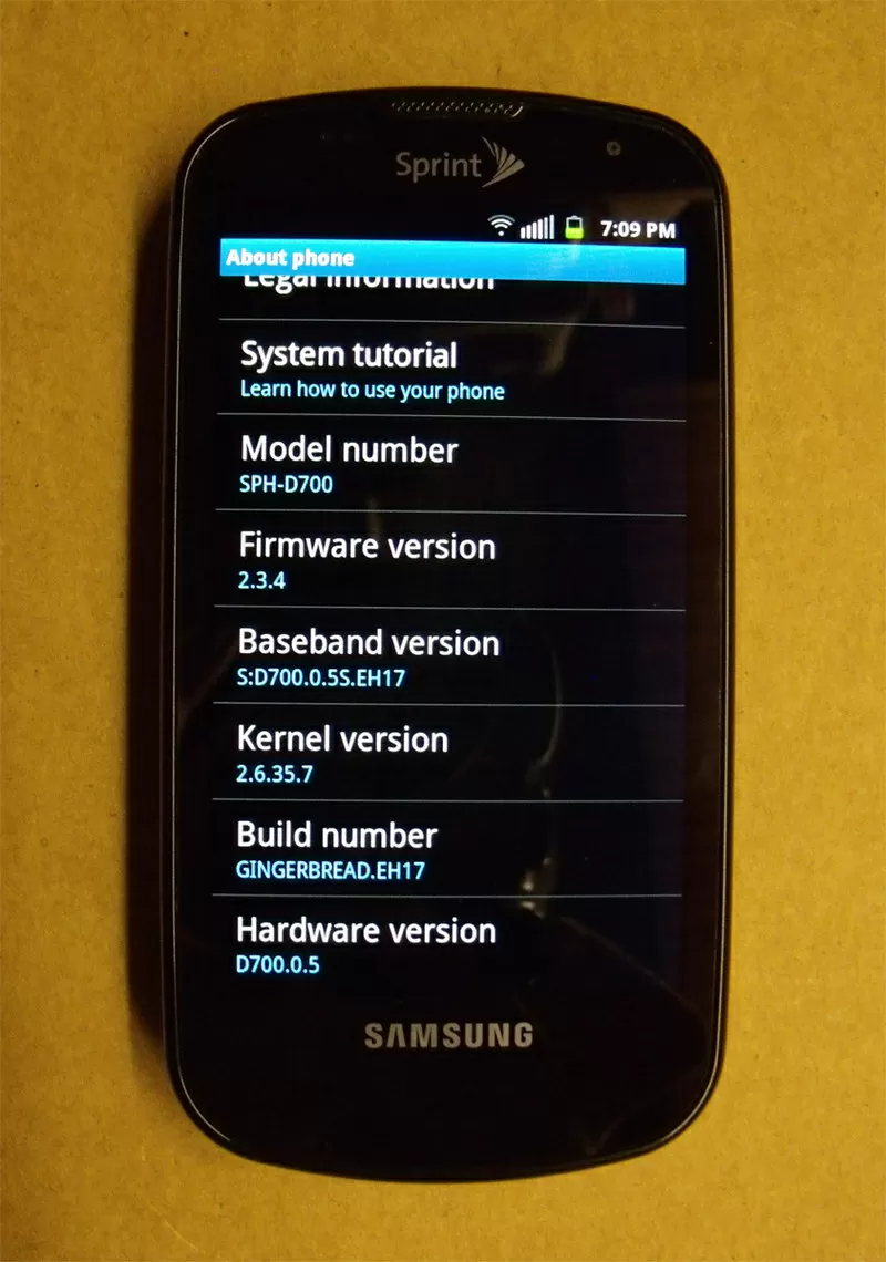 CDMA Samsung EPIC 4G (Galaxy S) - Android,  QWERTY-клавиатура 7