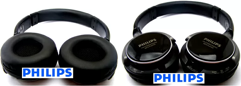 Headphones PHILIPS SHM 8810 Наушники с встроенным mp3 и fm radio Филип 3