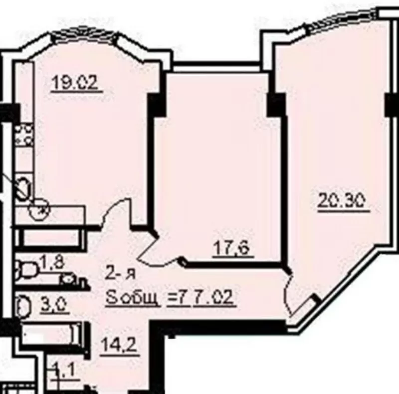 Продам 2х комнатную квартиру,  Французкий б-р/Довженко. 2