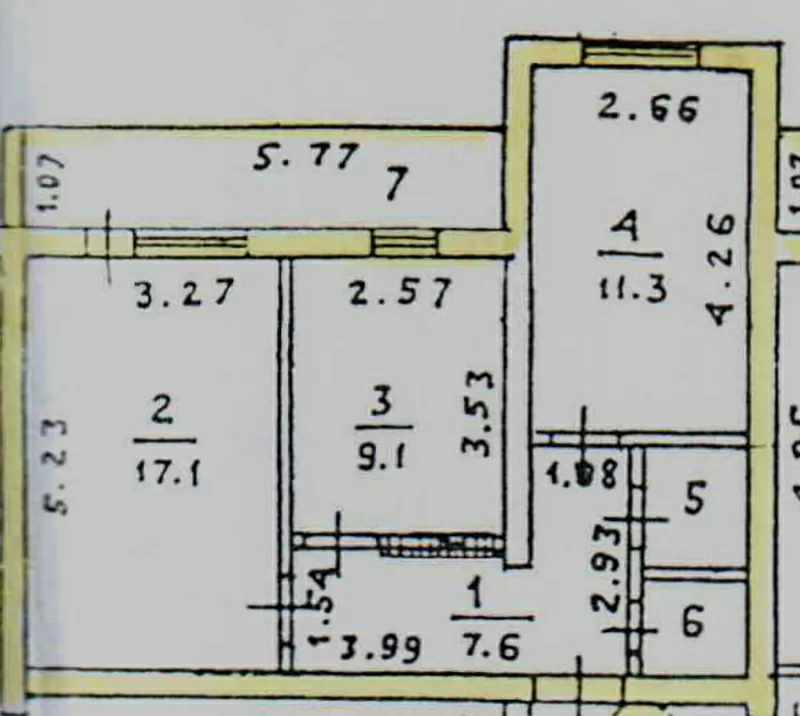 3-х комн. квартира в г. Белгород-Днестровский 3