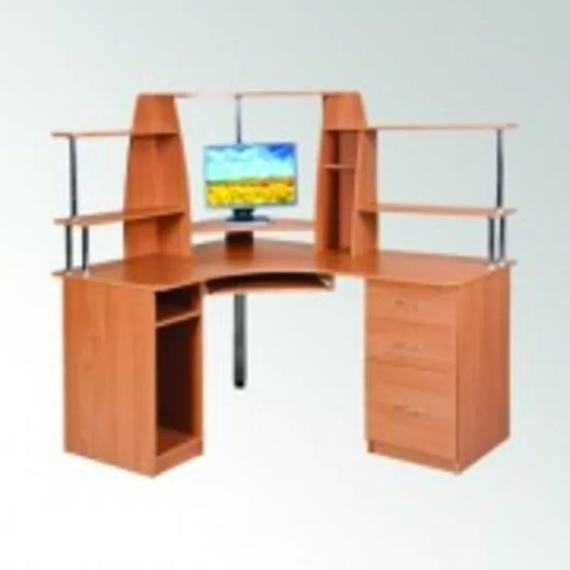 Стол компьютерный угловой с надстройкой.СУ-11 (Компанит)