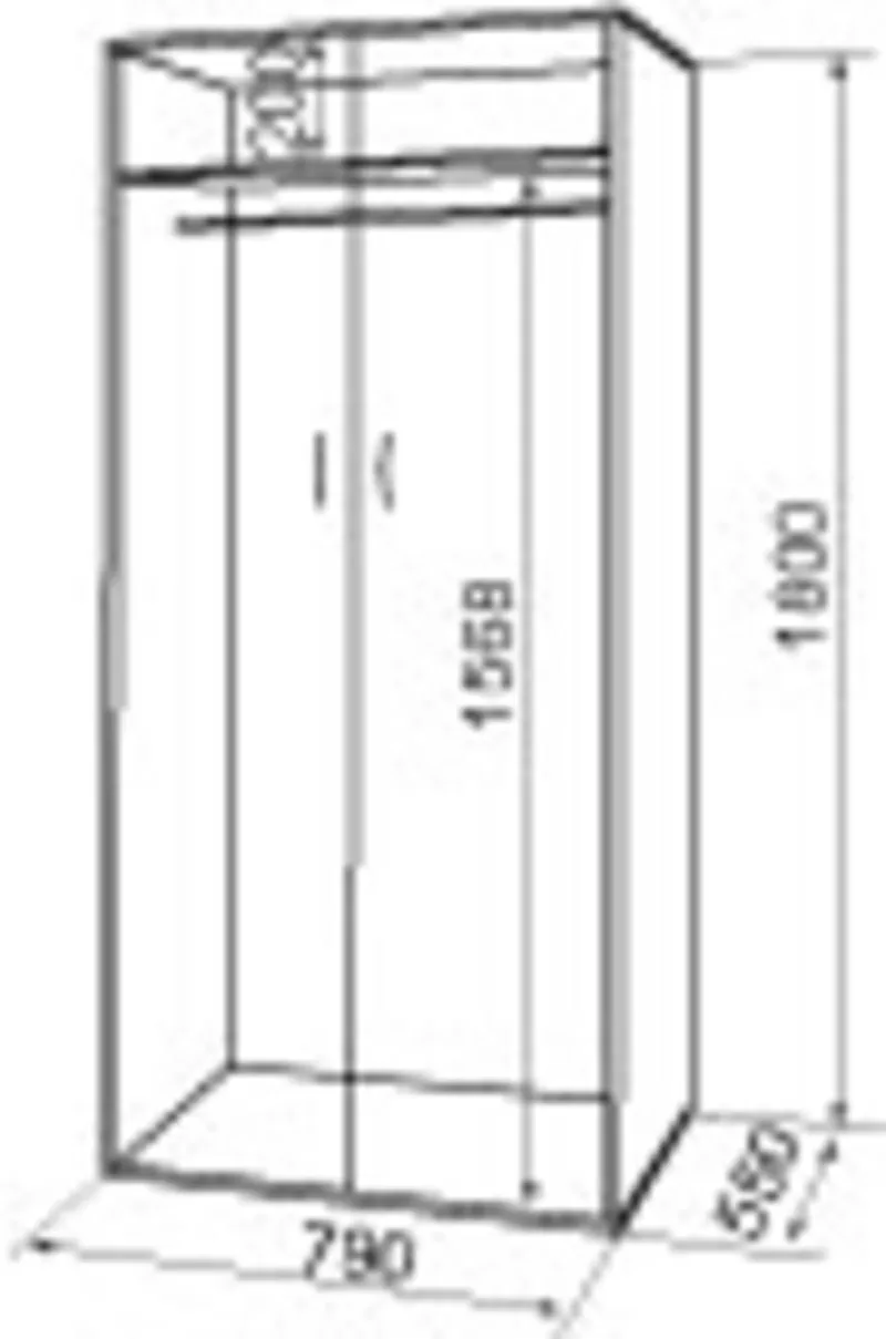 Шкаф платяной. Шкаф-2(компанит) 2
