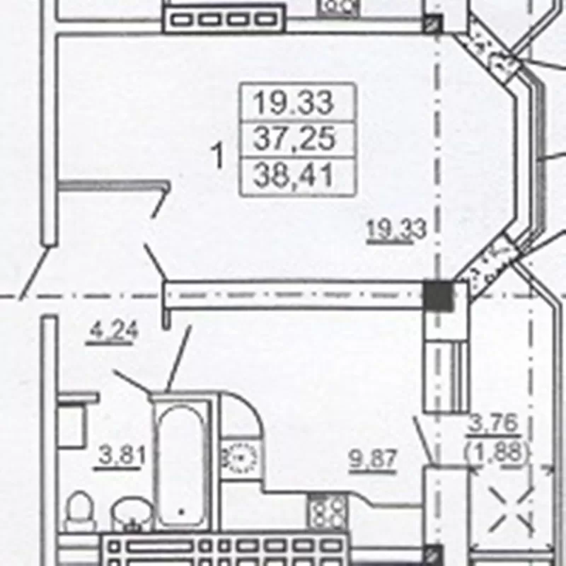 Продам в рассрочку квартиру на Костанди в новом доме 5