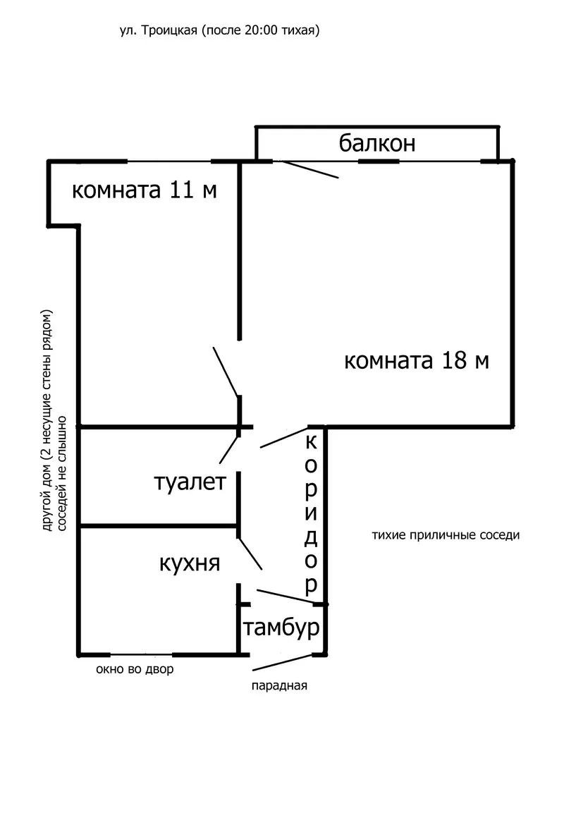 Сдам свою 2хквартиру без посредников. Центр