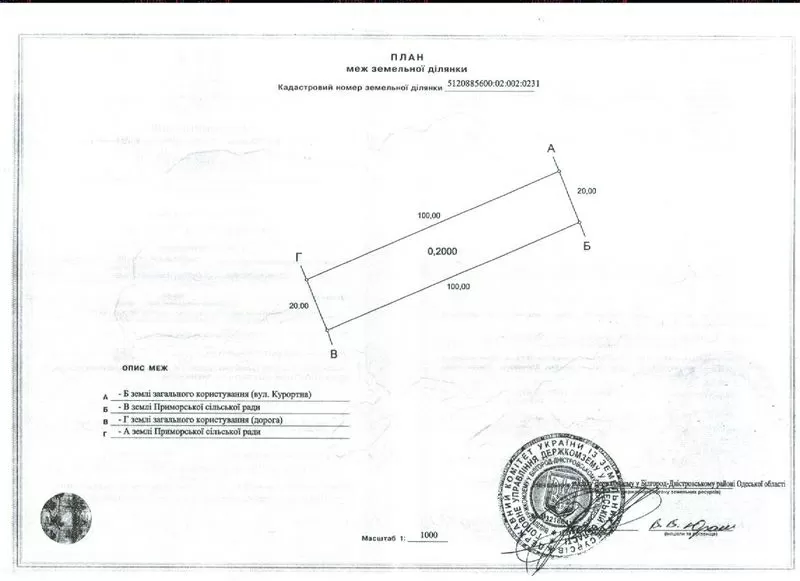 Продам участок у моря 20 соток 