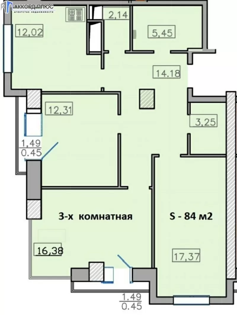 Продажа  3-х комн квартиры у берега моря