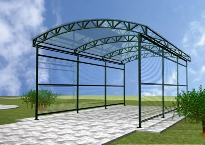 Строительство/монтаж автонавесов 3