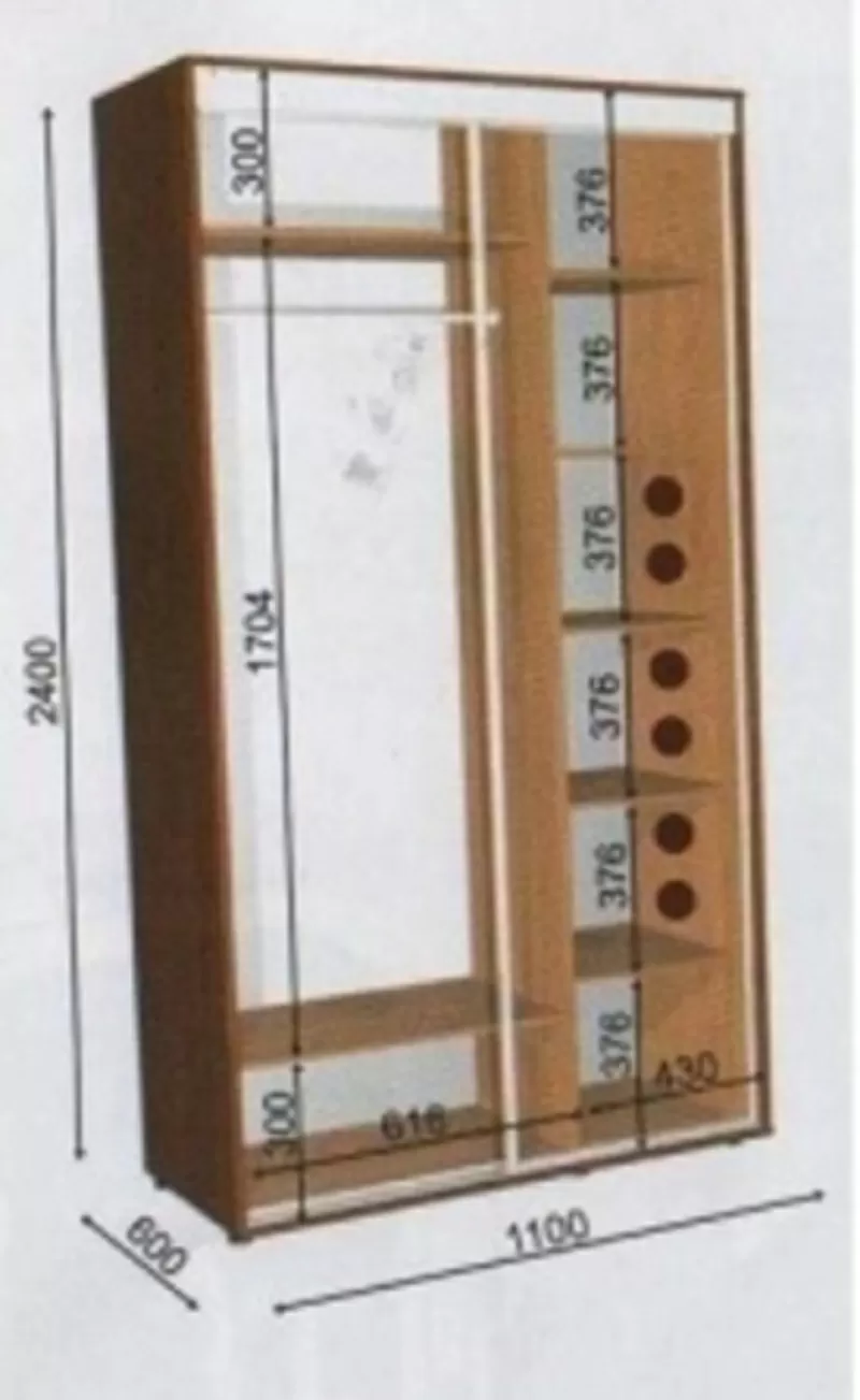 шкаф купе 110 60 240 