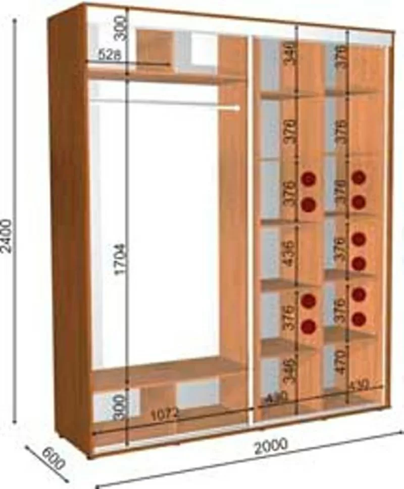 шкаф купе 2000 60 240