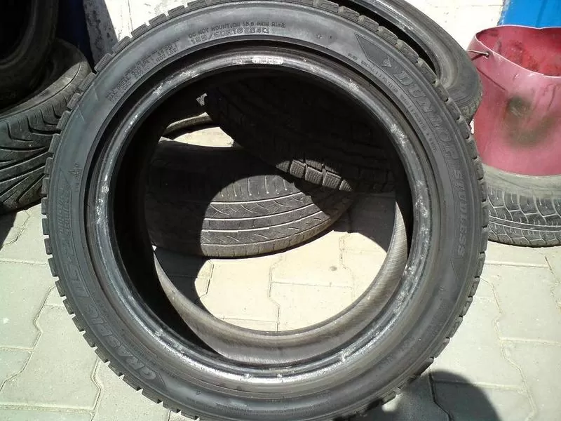 Продам пару шин б/у зима R16 195/50  Dunlop 4