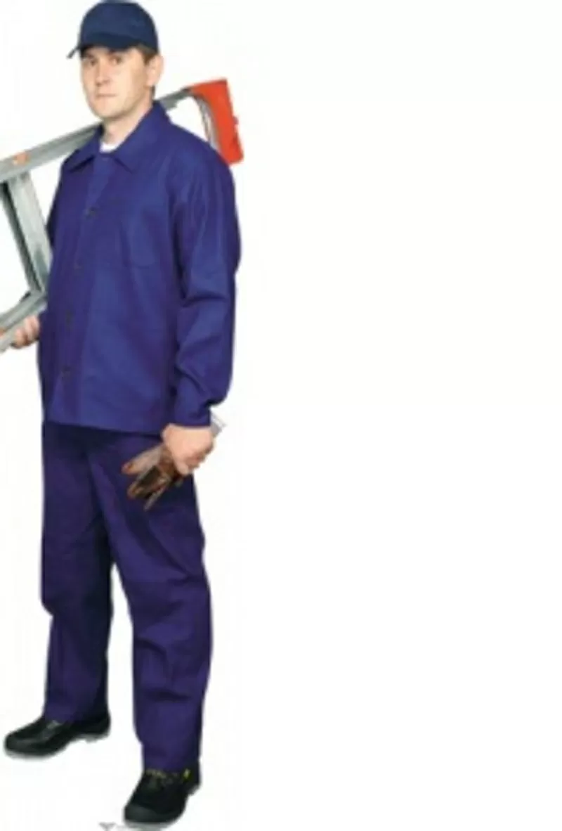 Костюм рабочий диагональ усил. 240 гр/кв.м,  (куртка+брюки),  т-синий