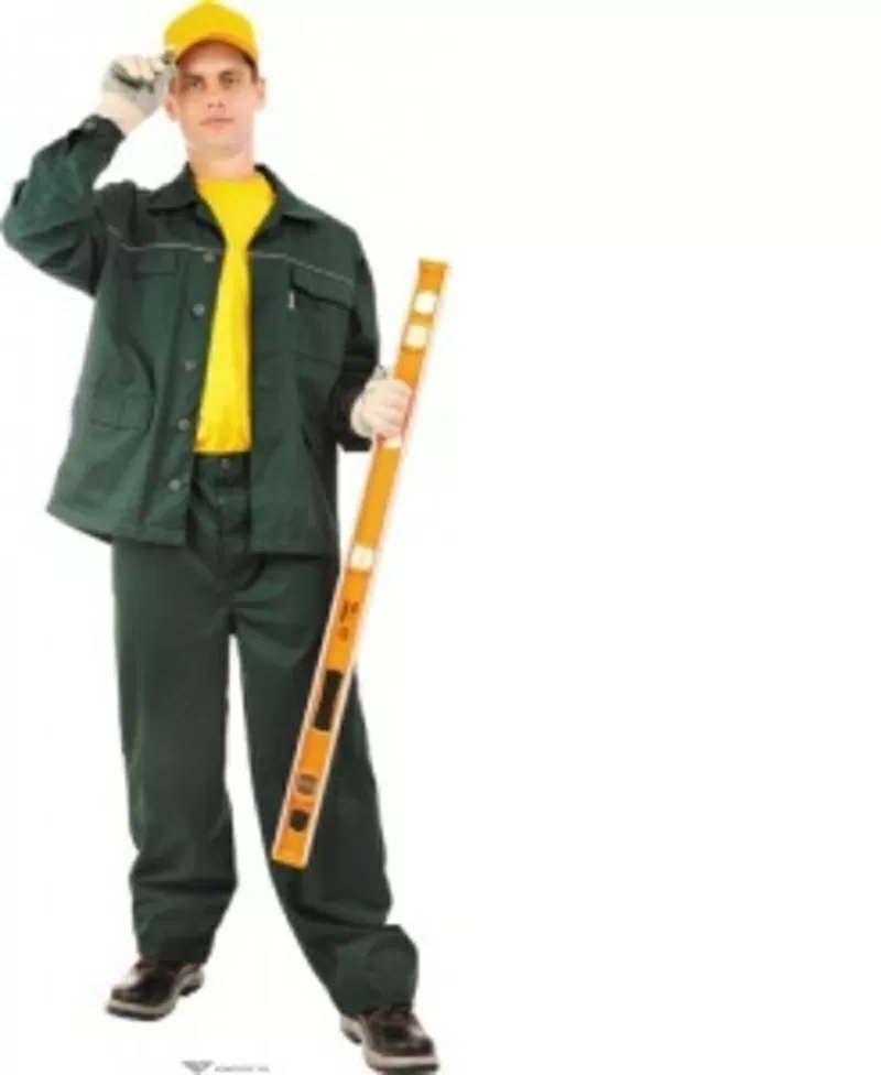 Куртка ЛИДЕР,  тк.Zibo (65%п/э+35%х/б),  т.зелёный