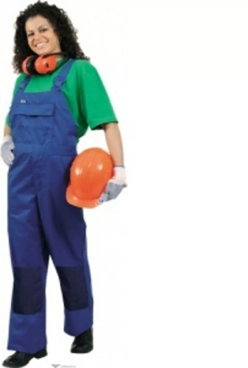 Полукомбинезон рабочий НОВАТОР-1 с ПВХ,  тк.Zibo (65%п/э+35%х/б),  васил