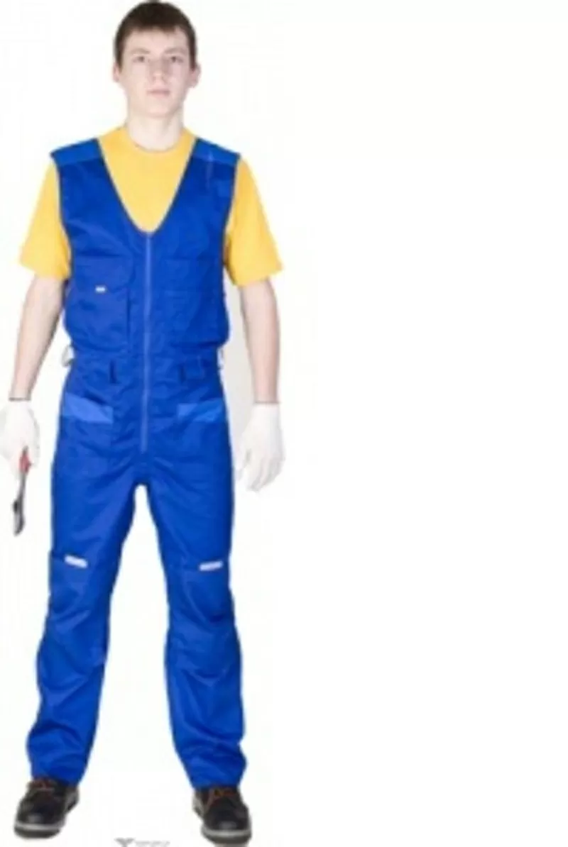 Полукомбинезон СИТИ-МАСТЕР закрытый,  электрик/василек