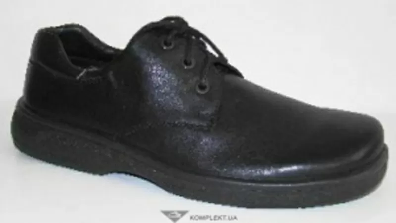 Туфли МИШЕЛЬ,  на шнурках,  кожа,  ПУподошва,  черные