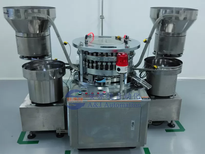 Автоматическая монтирующая машина крышки и резиновой пробки   4