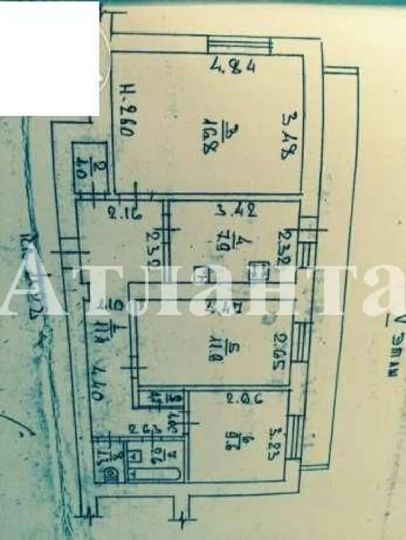 3 комнатная квартира на Днепропетровской дороге! 2