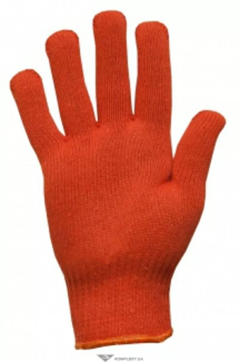 Перчатки трикотажные,  10кл.,  46г,  ОРАНЖ,  р.10